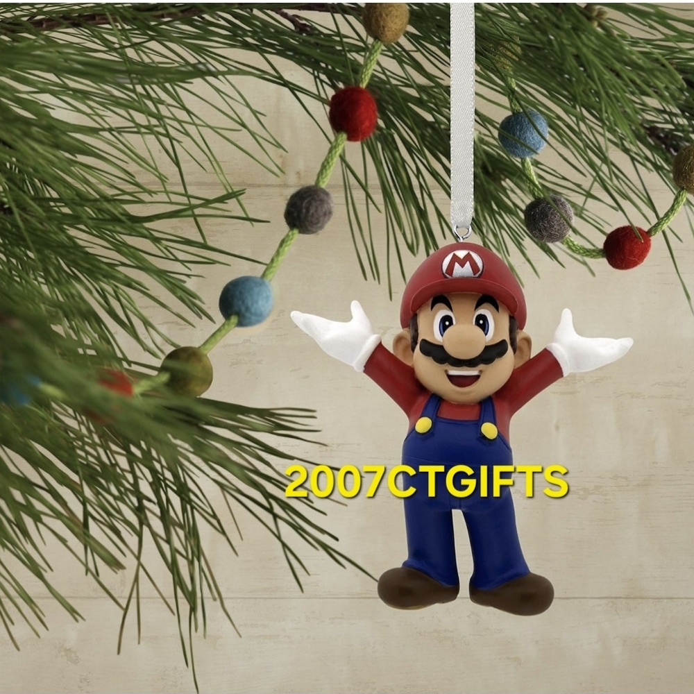 2020 Super Mario Hallmark Ornament Holiday Nintendo 3” Christmas Tree Toy Figure